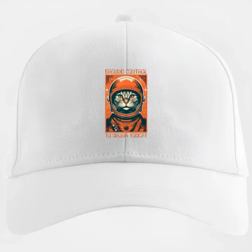 Major Tom Cat Baseball Cap #w1