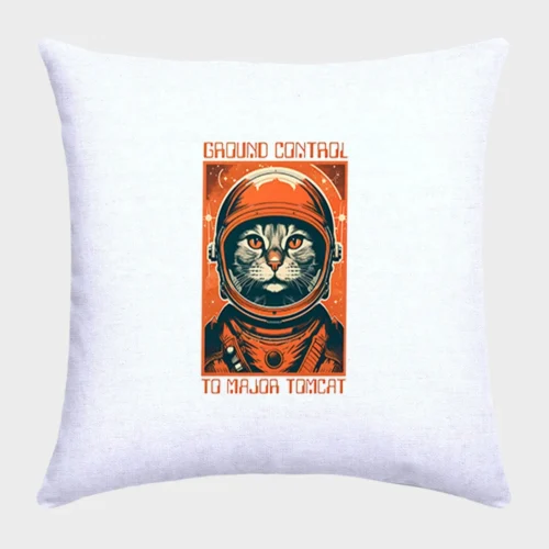 Major Tom Cat Pillow #1