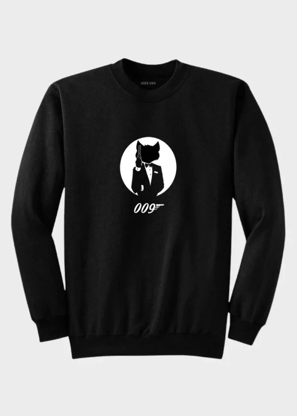 James Bond Cat Sweatshirt #1