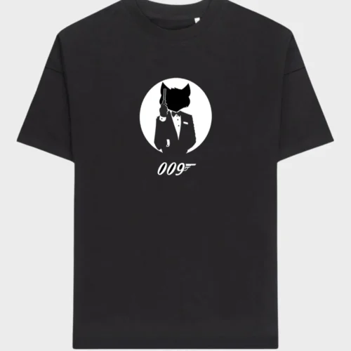 James Bond Cat T-Shirt #1