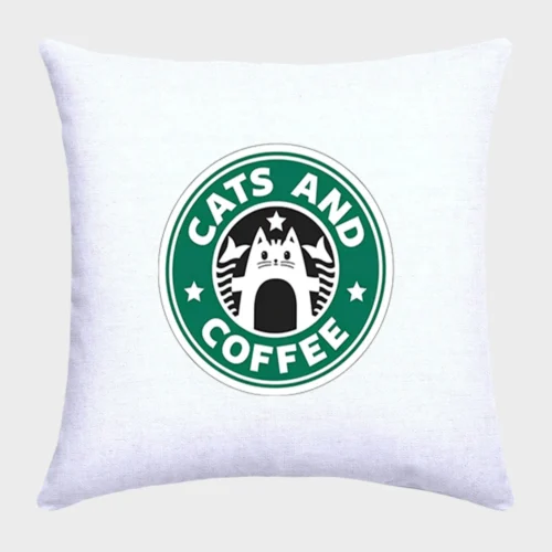 Starbucks Cat Pillow #1