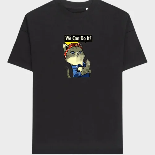 We Can Do It! Cat T-Shirt #2