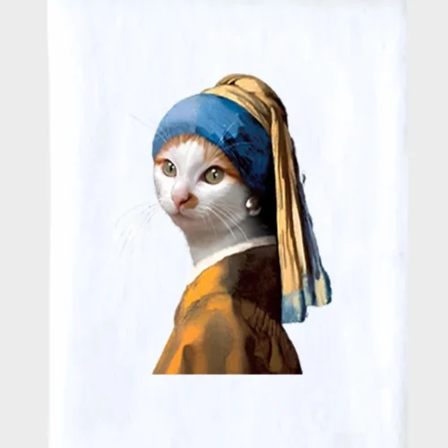 Van Gogh Cat Blanket #2