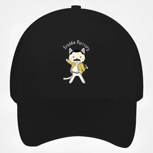 Freddie Mercury Cat Baseball Cap #1