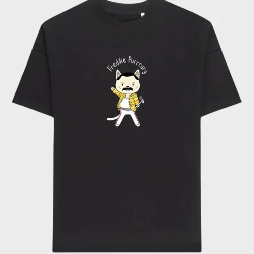 Freddie Mercury Cat T-Shirt #1