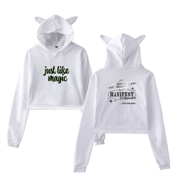 Ariana Grande Just Like Magic Cropped Hoodie #2 - Image 5