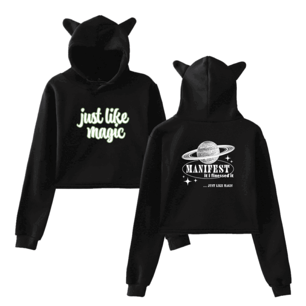 Ariana Grande Just Like Magic Cropped Hoodie #2 - Image 4