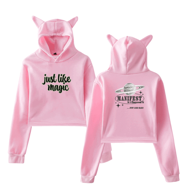 Ariana Grande Just Like Magic Cropped Hoodie #2 - Image 3