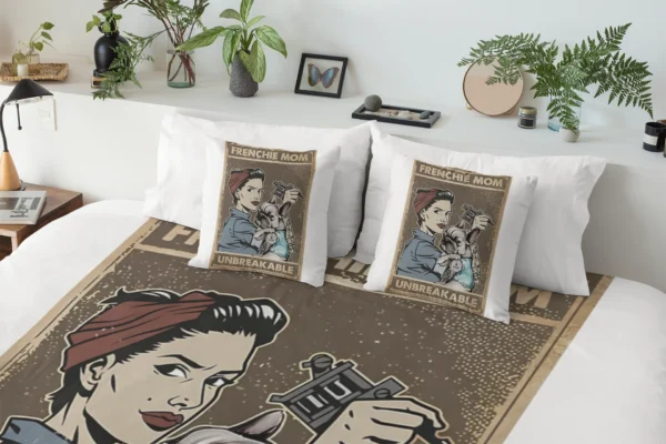 French Bulldog Bedsheets + 2 Pillowcases #5
