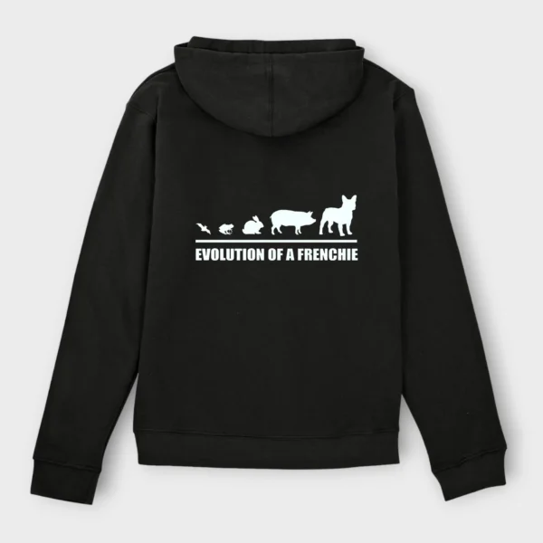 French Bulldog Hoodie #502 Evolution of a frenchie - Image 3