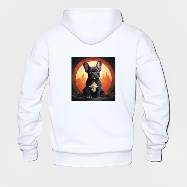 French Bulldog Hoodie #w202 - Image 3