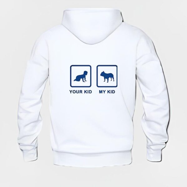 French Bulldog Hoodie #w214 - Image 3