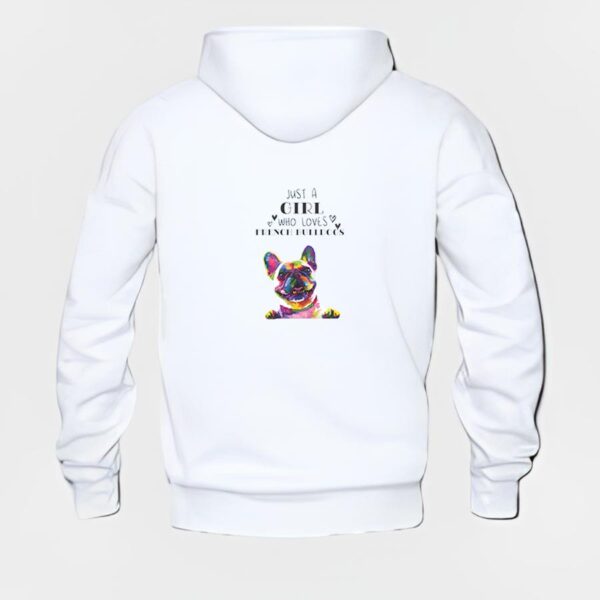 French Bulldog Hoodie #w210 - Image 3