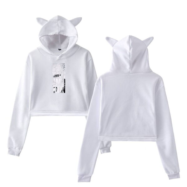 Pink Cropped Hoodie #2 - Image 2