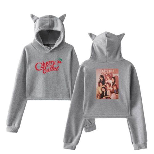 Cherry Bullet Cropped Hoodie #4