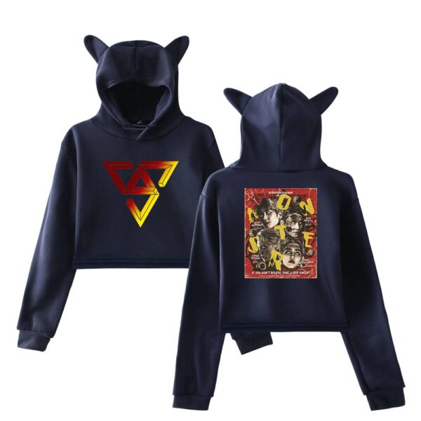 Seventeen Cropped Hoodie #5 - Image 3