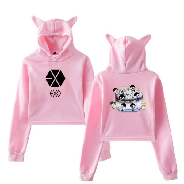 EXO Cropped Hoodie #3 - Image 5