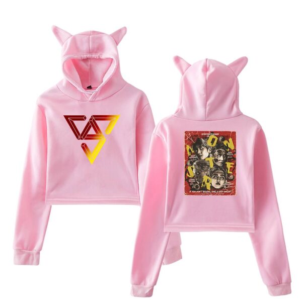 Seventeen Cropped Hoodie #5 - Image 5