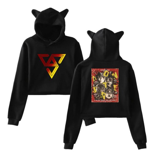 Seventeen Cropped Hoodie #5 - Image 2