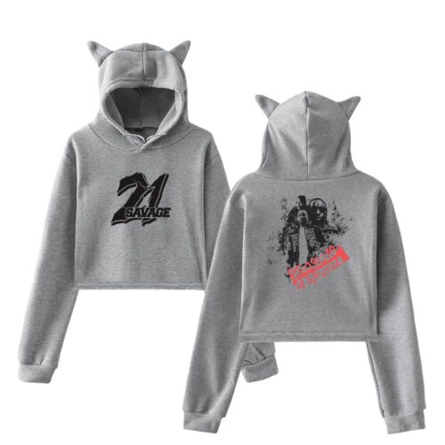 21 Savage Cropped Hoodie #3