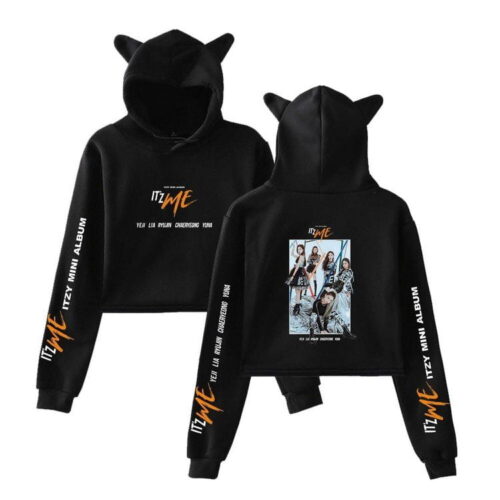 Itzy Cropped Hoodie “ItzMe” #1