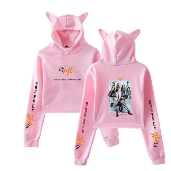 Itzy Cropped Hoodie "ItzMe" #1 - Image 5