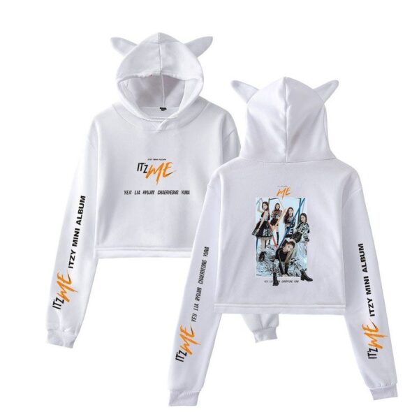 Itzy Cropped Hoodie "ItzMe" #1 - Image 4