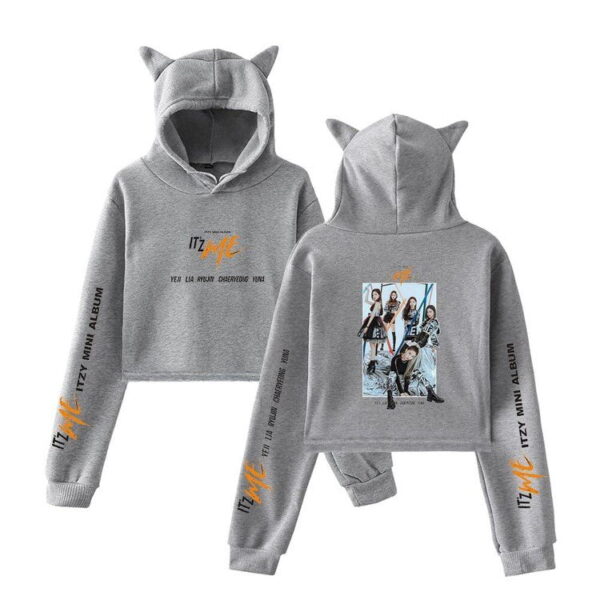 Itzy Cropped Hoodie "ItzMe" #1 - Image 3