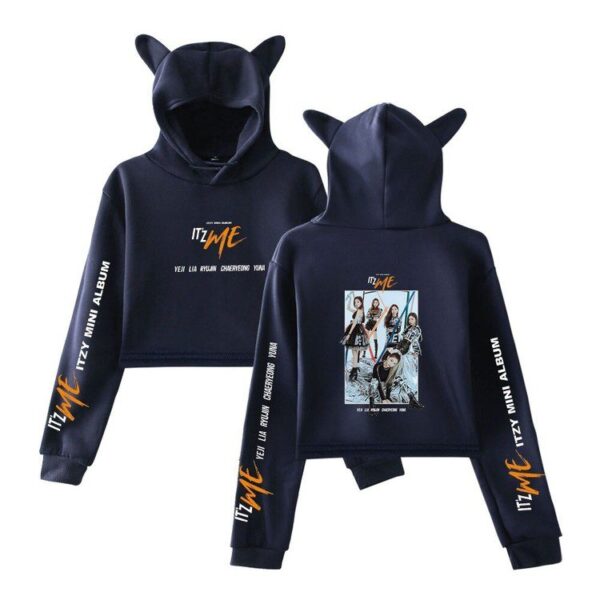 Itzy Cropped Hoodie "ItzMe" #1 - Image 2