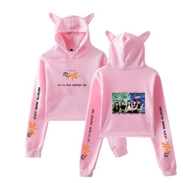 Itzy Cropped Hoodie "ItzMe" #2