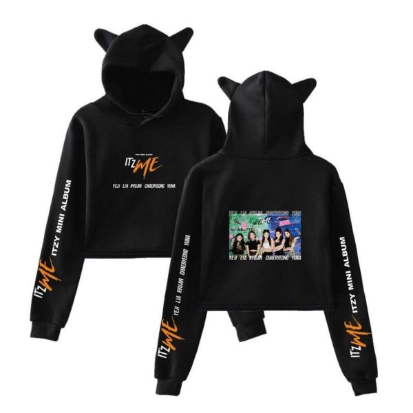 Itzy Cropped Hoodie "ItzMe" #2 - Image 5