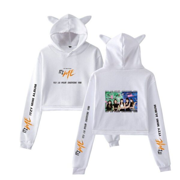 Itzy Cropped Hoodie "ItzMe" #2 - Image 4