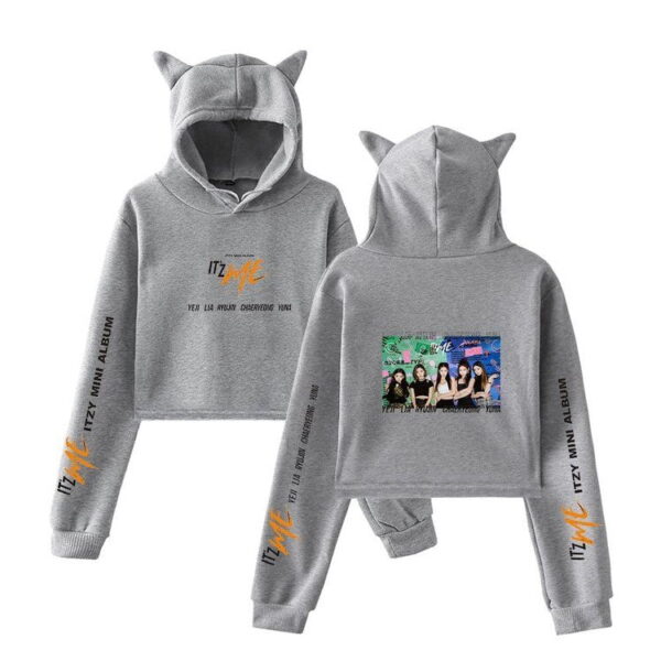 Itzy Cropped Hoodie "ItzMe" #2 - Image 3