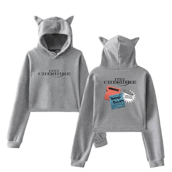 Itzy Chesire Cropped Hoodie #1 - Image 4