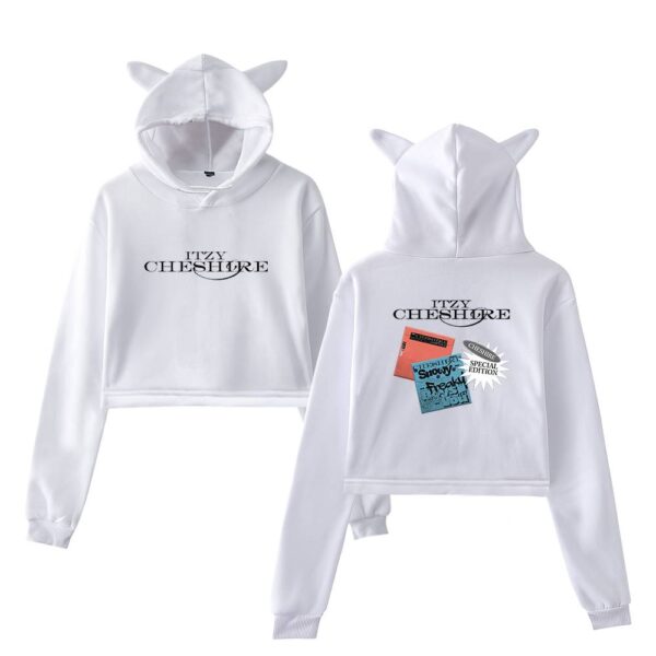 Itzy Chesire Cropped Hoodie #1 - Image 2