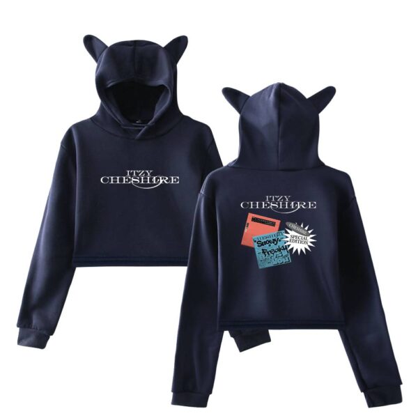 Itzy Chesire Cropped Hoodie #1 - Image 3