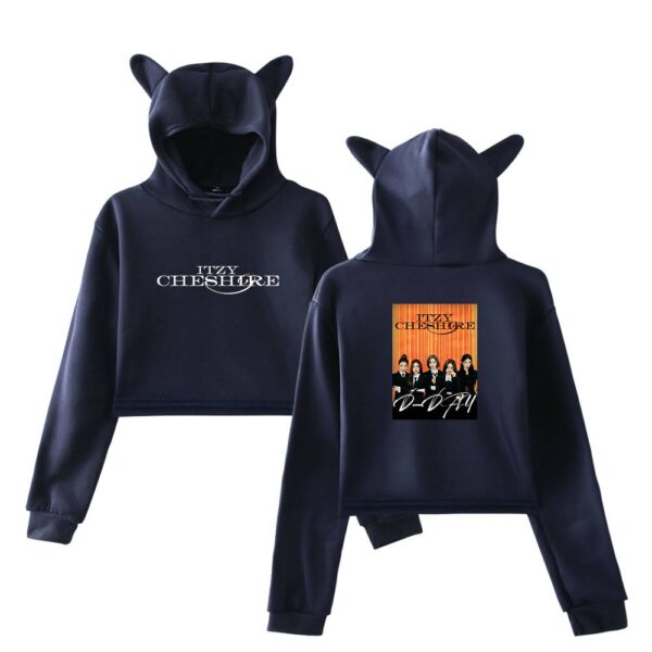 Itzy Chesire Cropped Hoodie #2 - Image 3