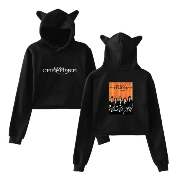 Itzy Chesire Cropped Hoodie #2 - Image 2