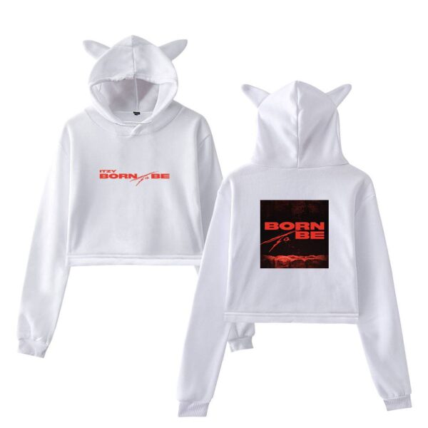 Itzy Born to Be Cropped Hoodie #3 - Image 2