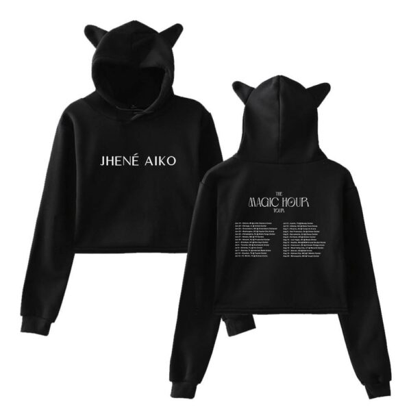 Jhene Aiko Cropped Hoodie #2 - Image 2