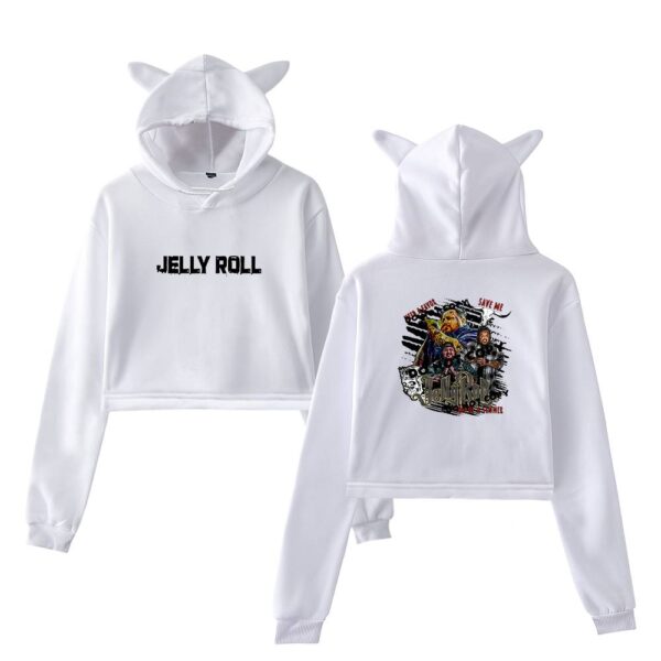 Jelly Roll Cropped Hoodie #3 - Image 3