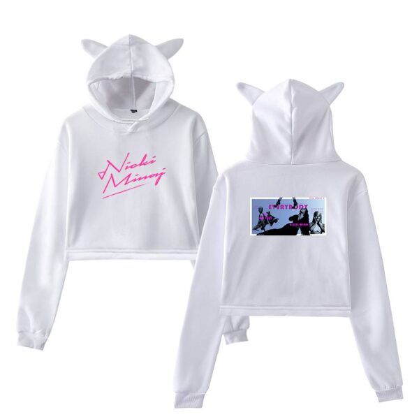 Nicki Minaj Cropped Hoodie #8 - Image 3