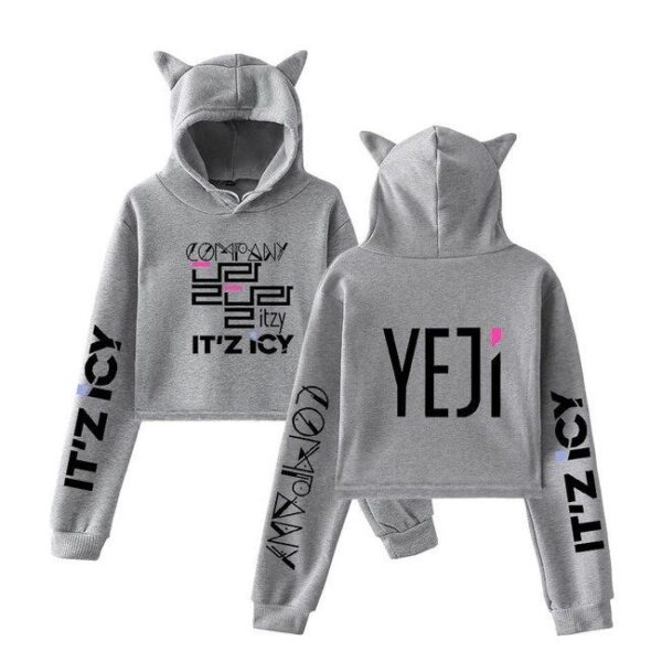 Itzy Yeji Cropped Hoodie #1 - Image 3