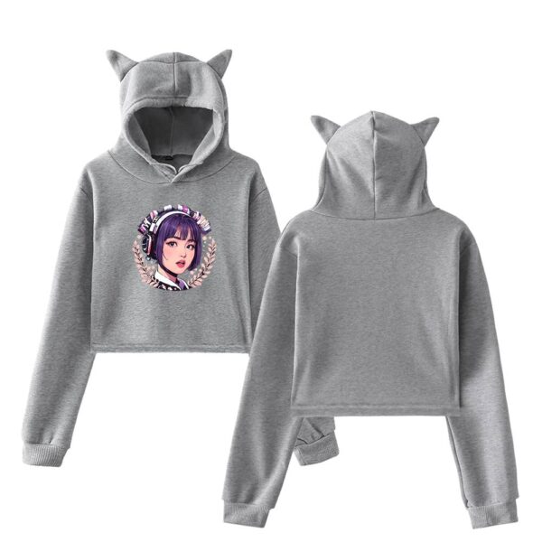 Momo Twice Cropped Hoodie #1 - Image 4