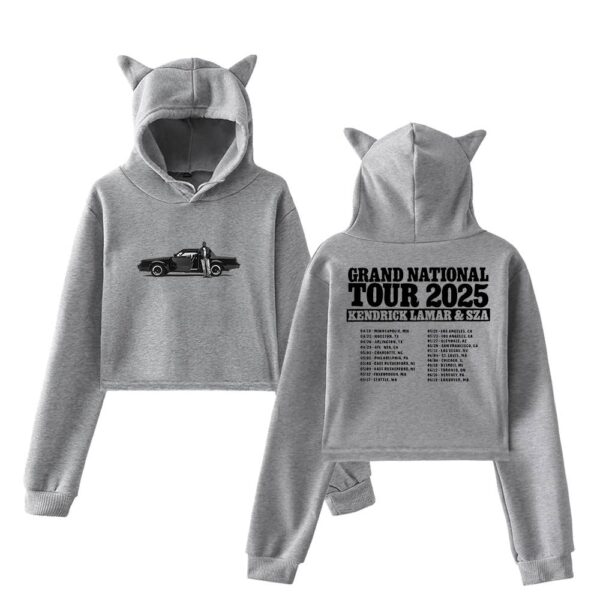 Kendrick Lamar & SZA Cropped Hoodie #2 - Image 4