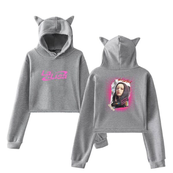 Lisa Blackpink Cropped Hoodie #2 - Image 4