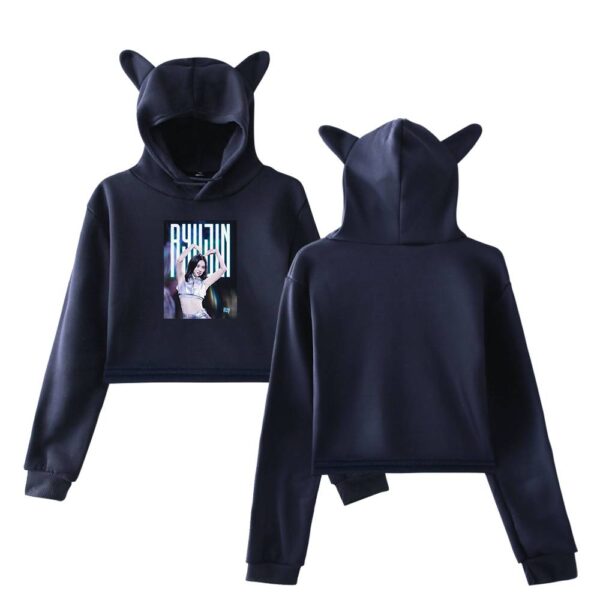 Ryujin Itzy Cropped Hoodie #4 - Image 3