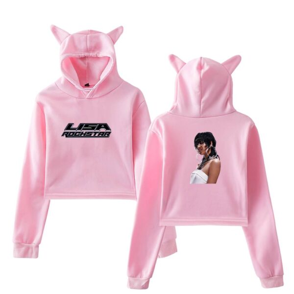 Lisa Blackpink Cropped Hoodie #1 - Image 5