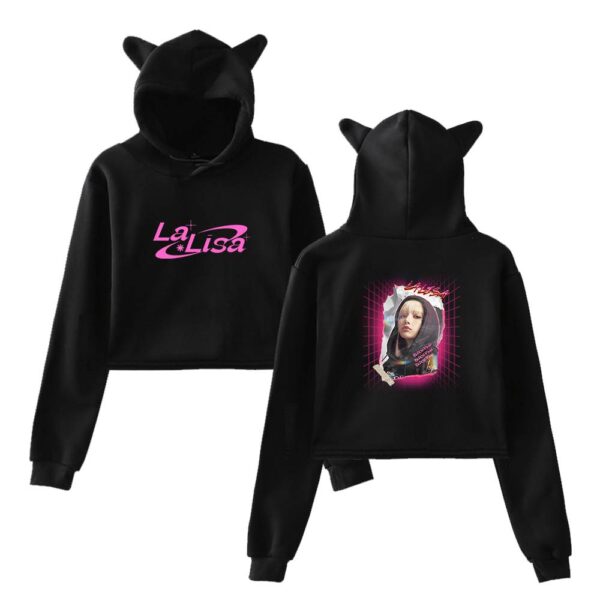 Lisa Blackpink Cropped Hoodie #2 - Image 2