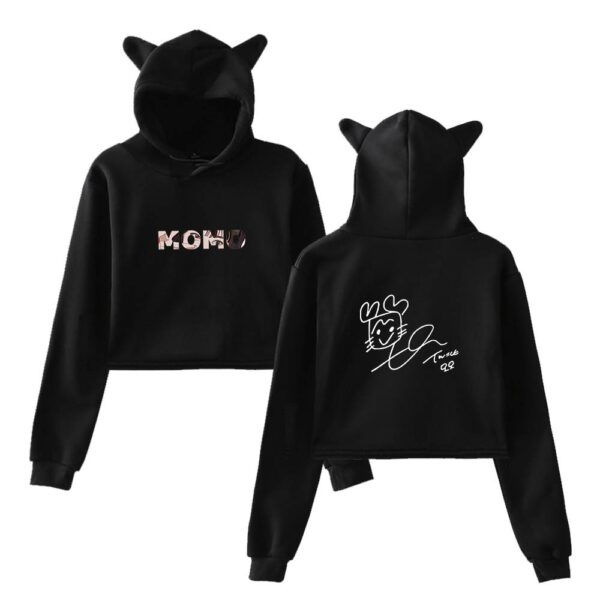 Momo Twice Cropped Hoodie #2 - Image 2